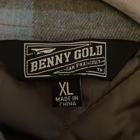 Mens Button Up Flannel Jacket - Picture 3 of 3